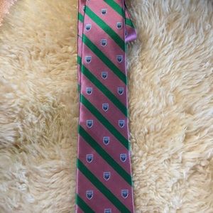 Brooks Brothers pink tie with green strips